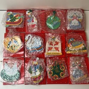 Vintage Avon Gift Collection | Twelve Days Of Christmas Ornaments